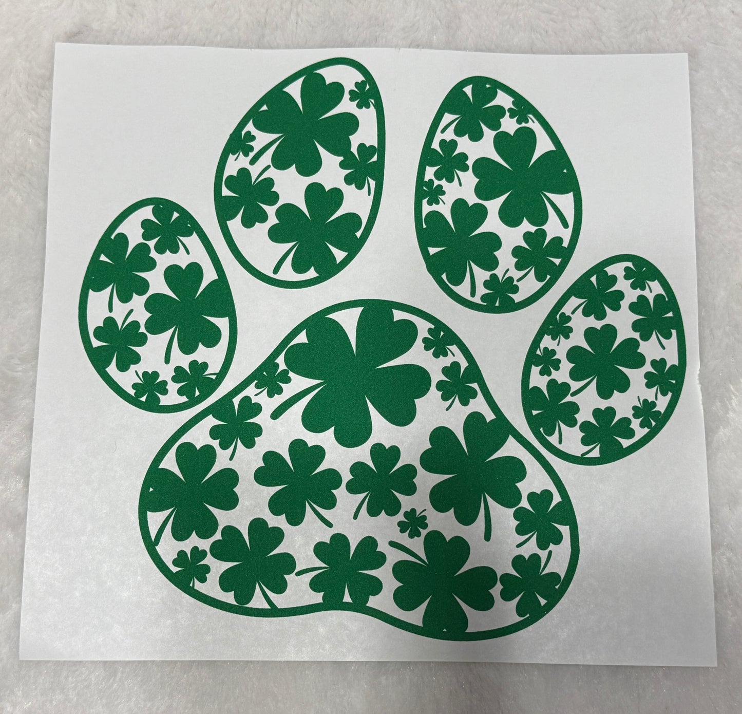 Shamrock Paw Print