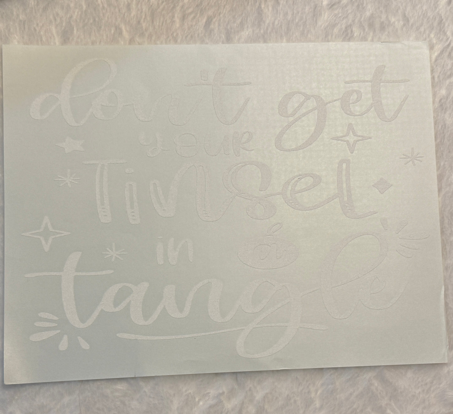 Don't Get Your Tinsel in a Tangle