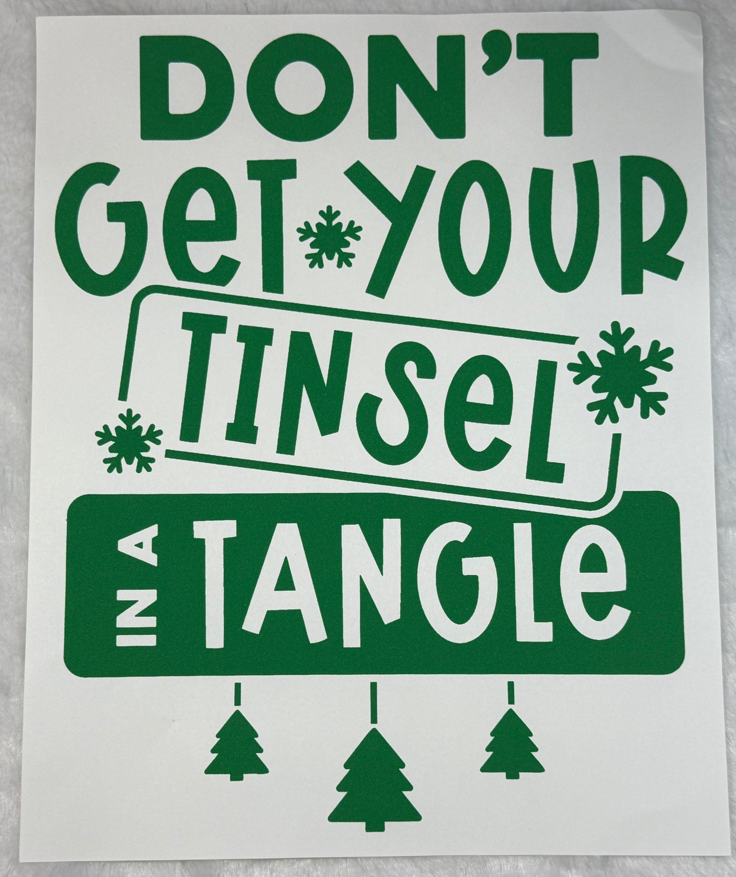 Don't get your tinsel in a tangle