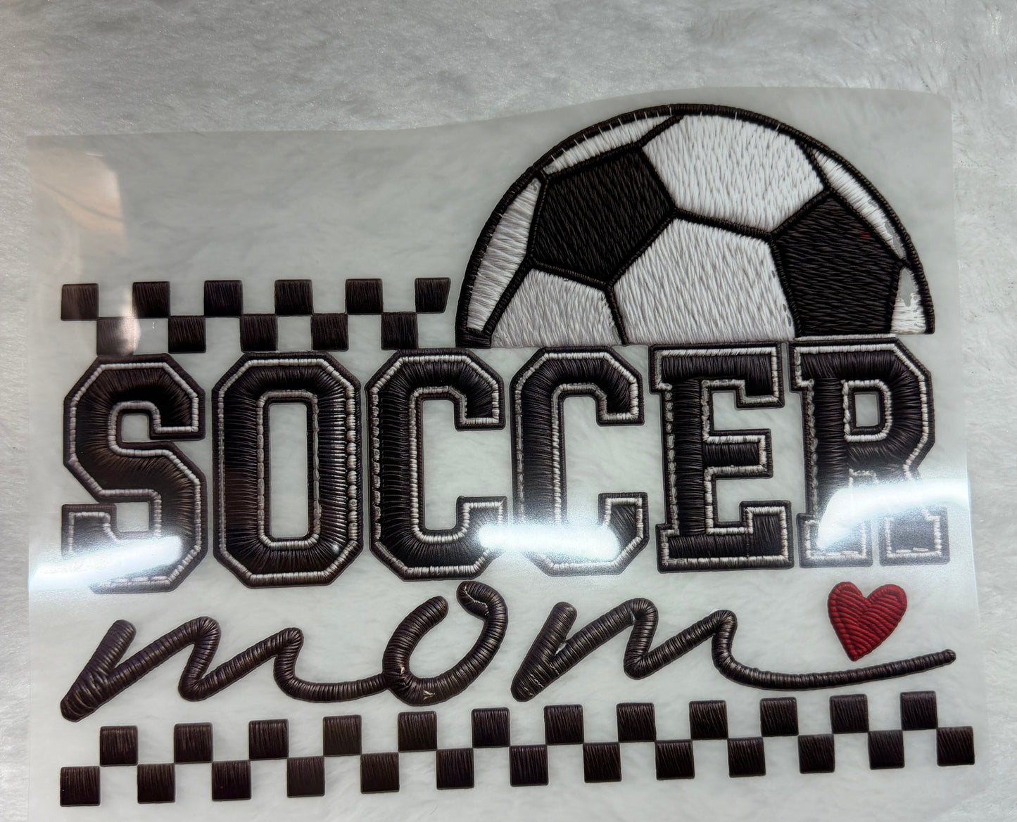 Soccer Mom Faux Embroidery