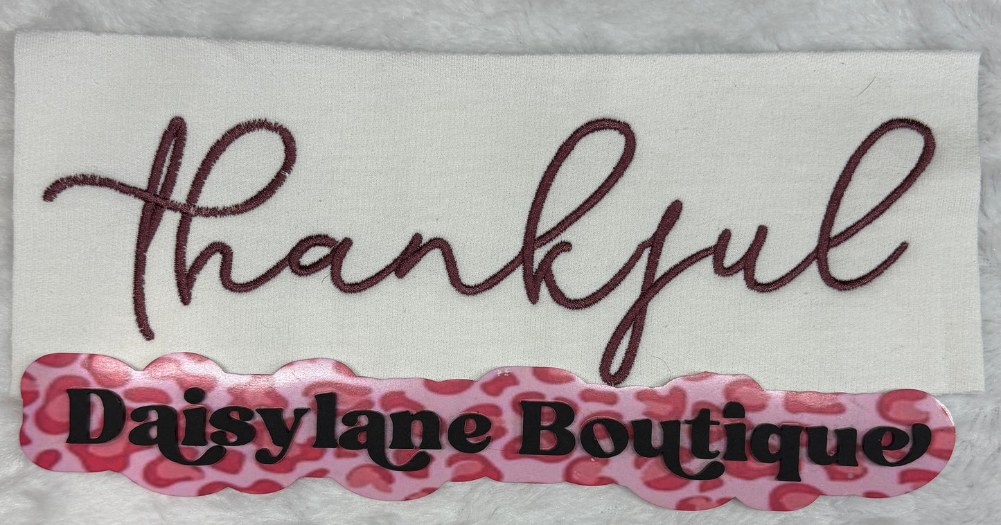 Thankful Embroidery