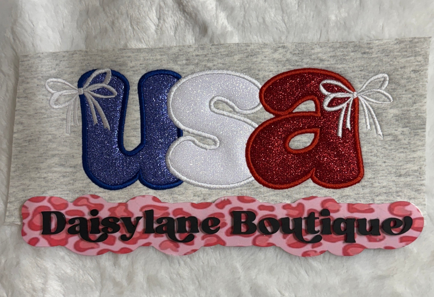 USA Appliqué with bows