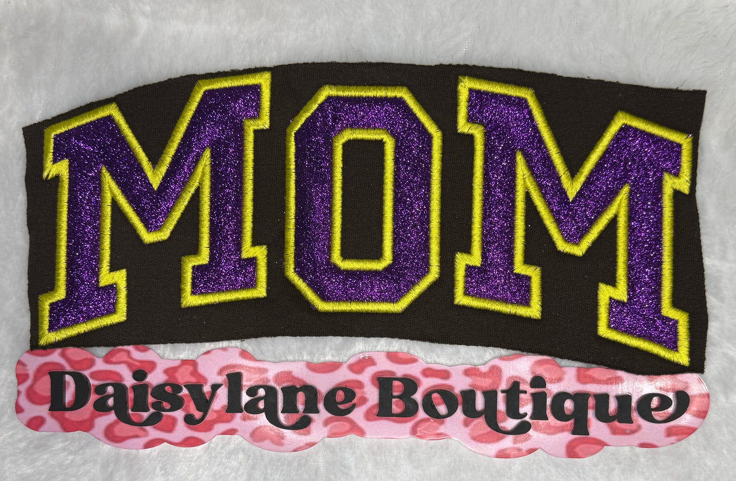 Mom Curved Embroidery