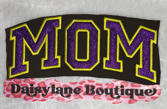 Mom Curved Embroidery