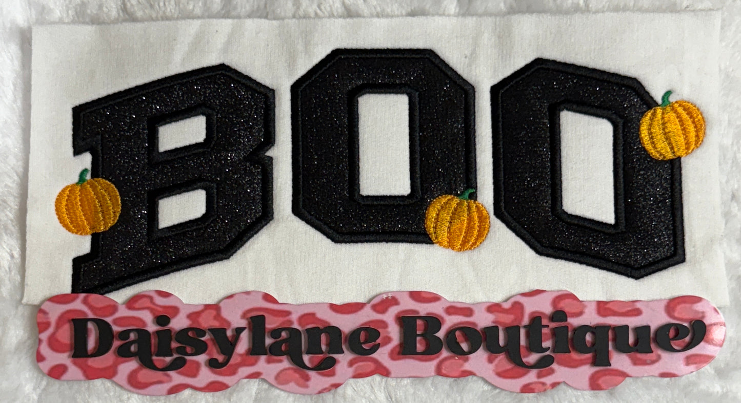 Boo with pumpkins Embroidery