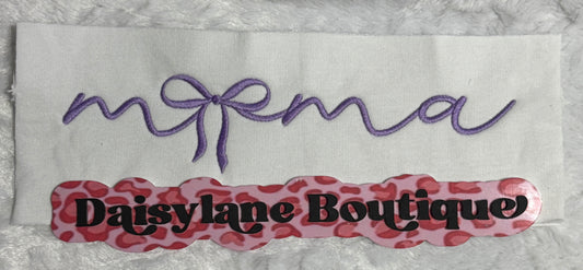 Mama Bow Embroidery