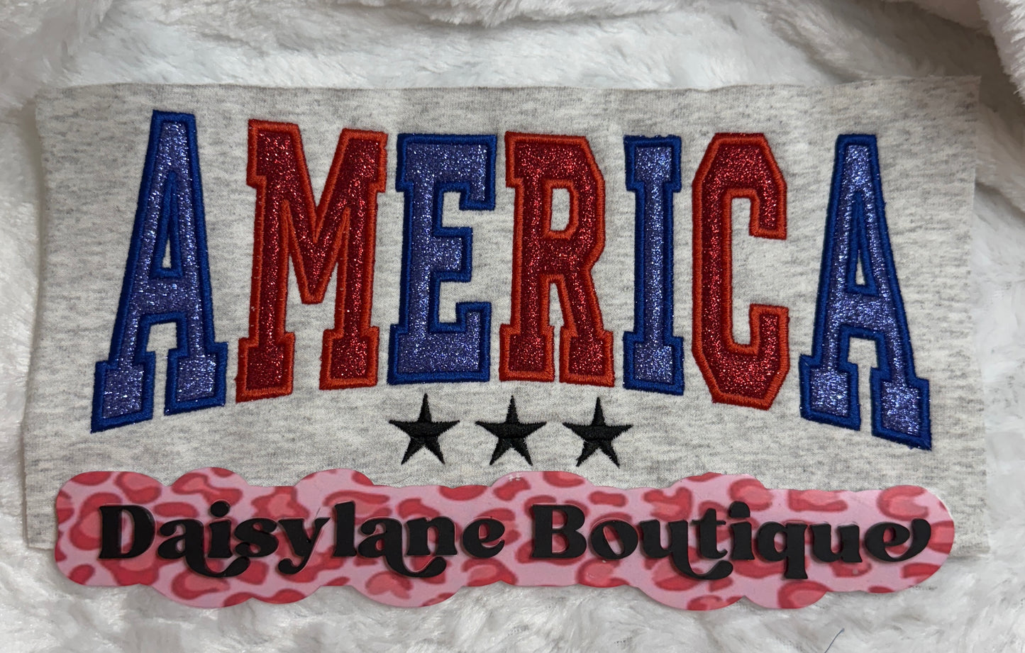 America Appliqué with stars