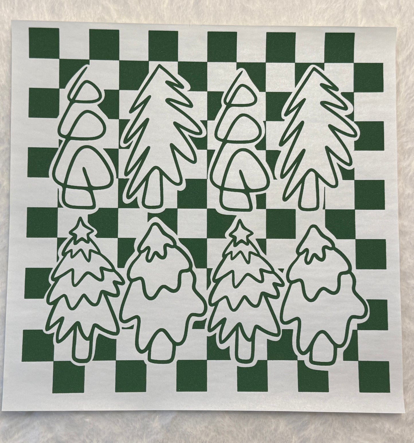 Doodle Tree Checkered
