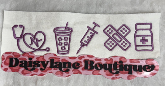 Nurse Icons Embroidery