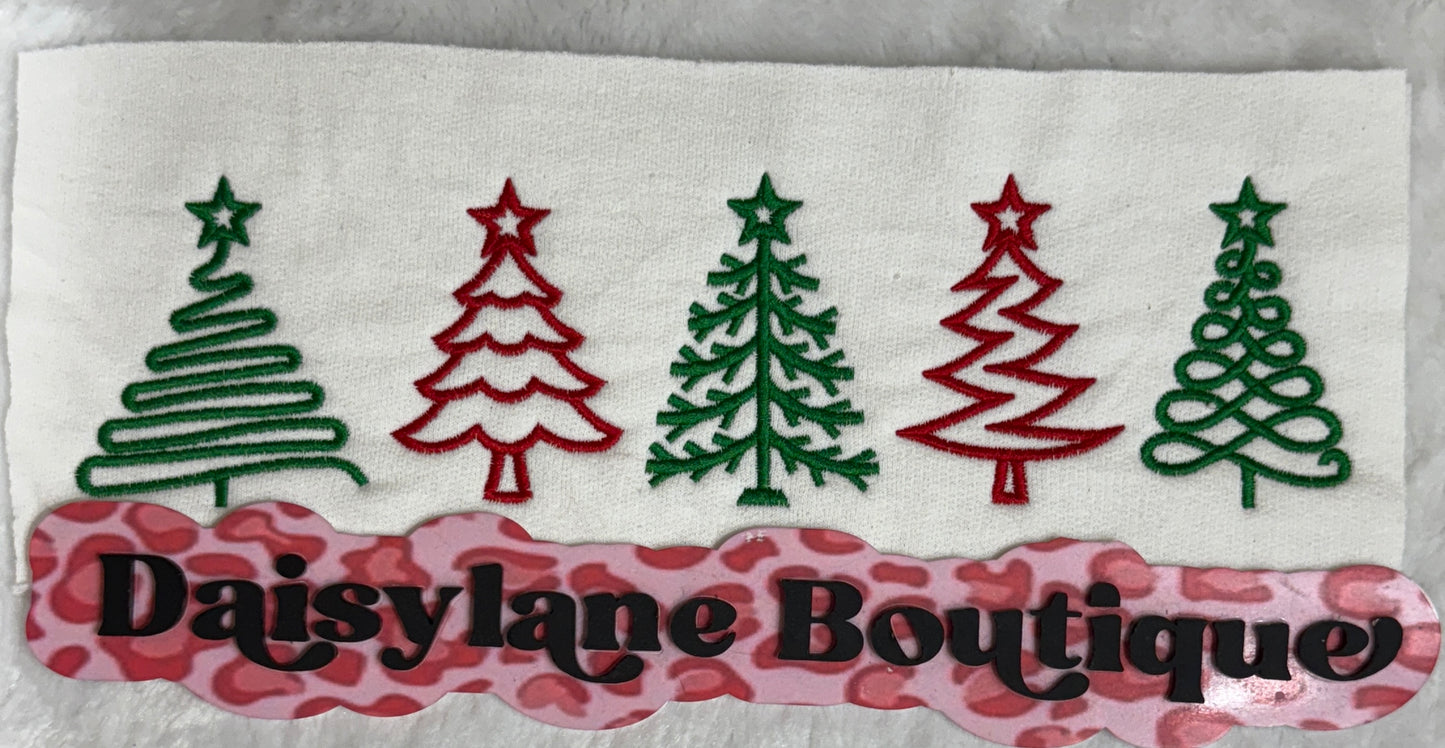 Christmas Trees Embroidery