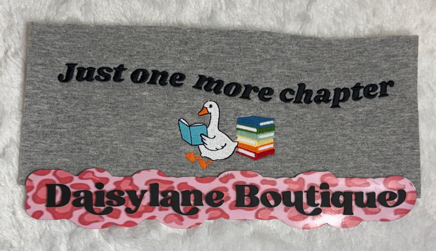 Just one more chapter Embroidery