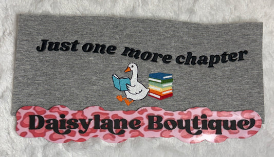 Just one more chapter Embroidery