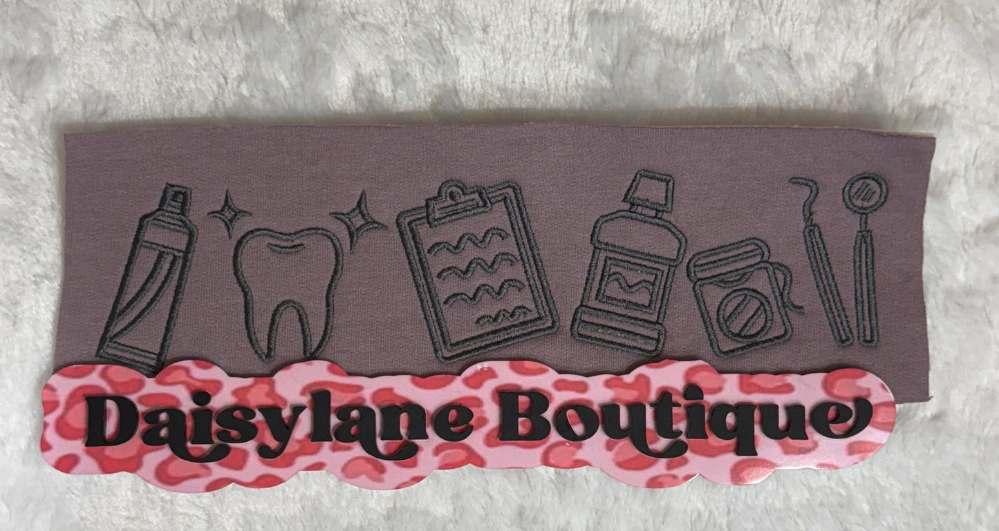 Dental Icons Embroidery