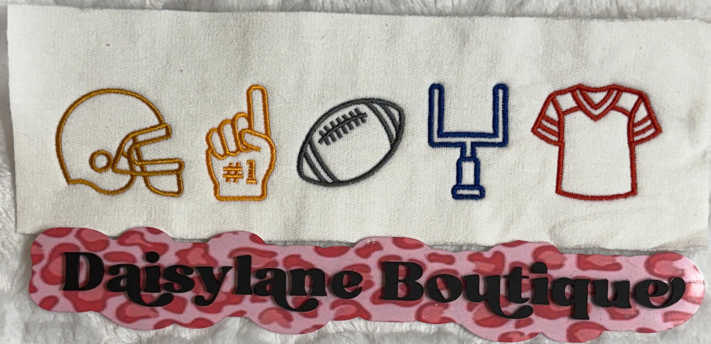 Football Icons Embroidery