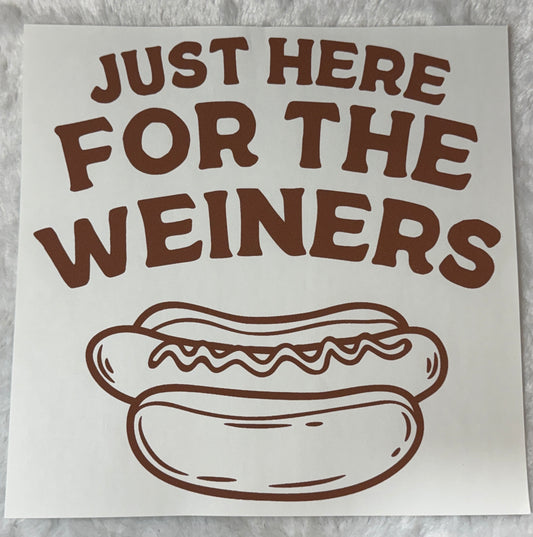 Just here for the weiners