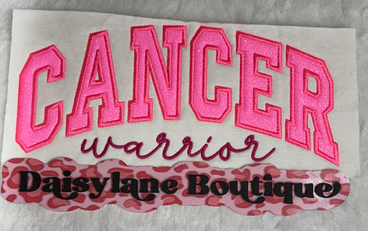 Cancer Warrior Embroidery